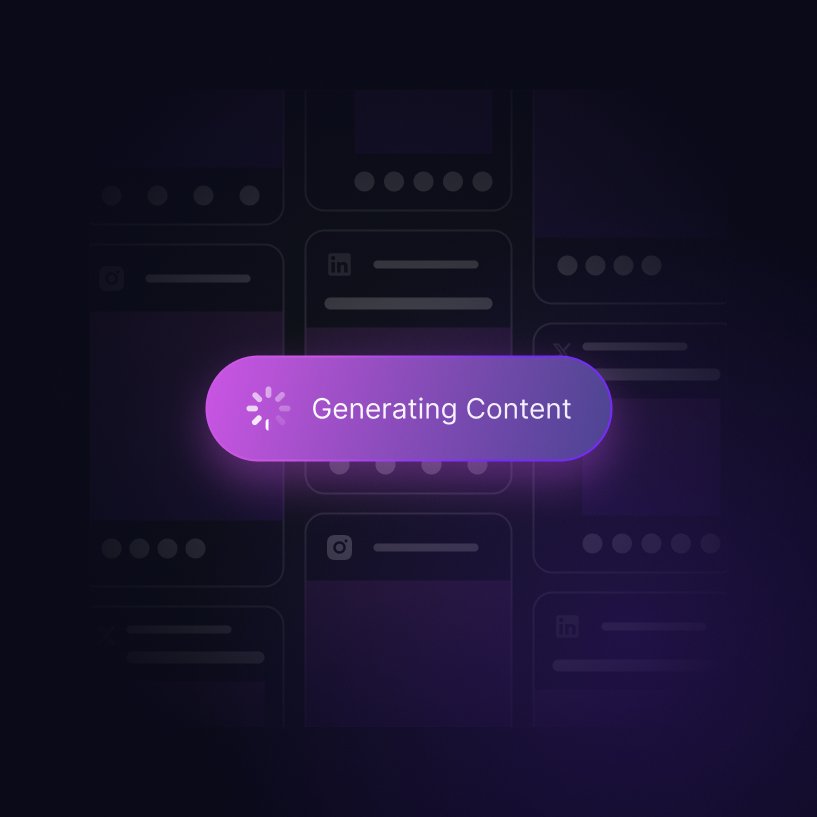 AI Social Media Manager planning a content calendar.