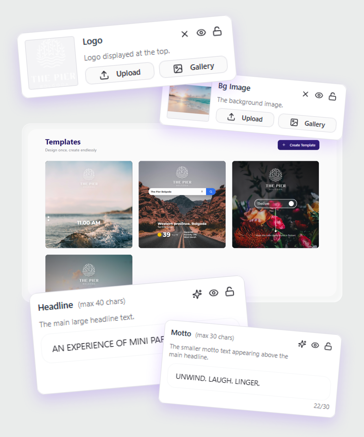 Consistent designs for the brand